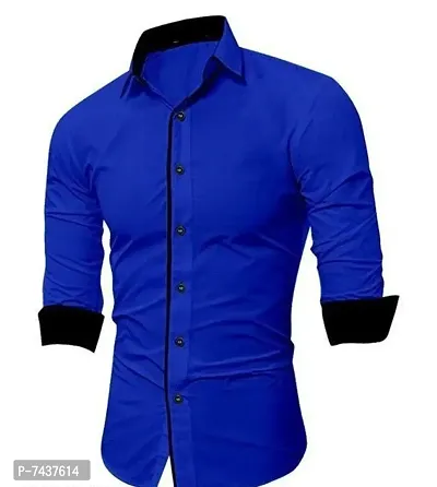 Men Cotton Blend Shirt-thumb0