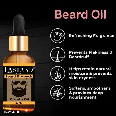 LASTAND Beard Oil For Beard Hair Growth and Moustache for Men with 21 Vital ingredients and Essential Oils | Grow Thick and Fuller Beard Hair Oil  (30 ml)-thumb3