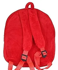 Stylish Red minnie Soft Velvet Embroidered Backpacks for Kids-thumb2