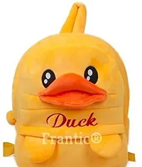 Cute Duck Soft Velvet Embroidered Backpacks for Kids-thumb2