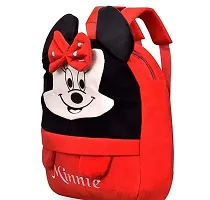 Elegant Head up Minnie Soft Velvet Embroidered Backpacks for Kids-thumb2