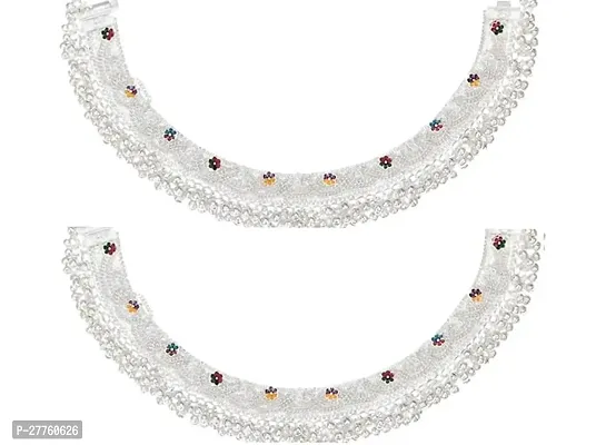 Latest fancy Chain Design Anklet 1pair kolusu payal suitable for women  girls Brass Anklet