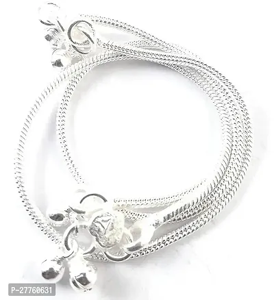 silver charm chain anklets payal for women-thumb0