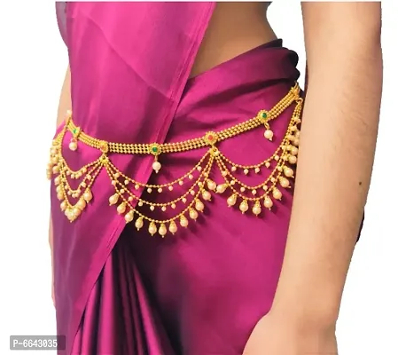 Traditional Gold Polished Kamarpatta for Women-thumb0