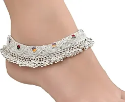 Womensky silver anklet payal-thumb2