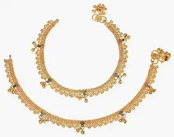 Golden Payal Anklet for Women and Girls for wedding and party-thumb2