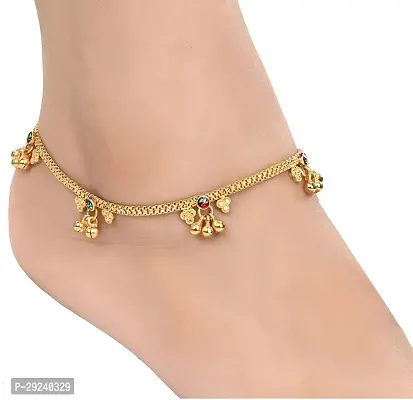 Golden Payal Anklet for Women and Girls for wedding and party-thumb2