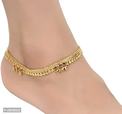 Golden Payal Anklet for Women and Girls for wedding and party-thumb3