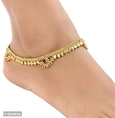 Golden Payal Anklet for Women and Girls for wedding and party