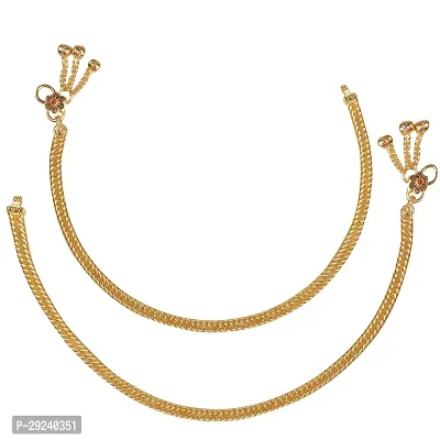 Golden Payal Anklet for Women and Girls for wedding and party