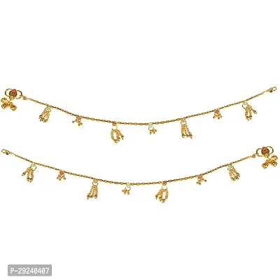 Golden Payal Anklet for Women and Girls for wedding and party