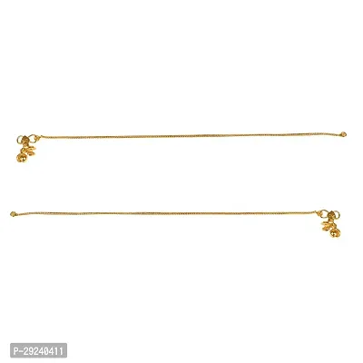 Golden Payal Anklet for Women and Girls for wedding and party-thumb0