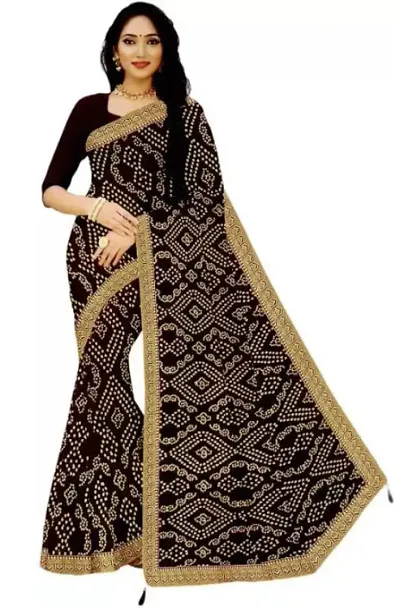 Alluring Viscose Rayon Saree with Blouse piece 