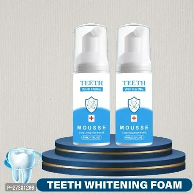 Teeth Whitening Foam To Removes Teeth Whitening and Bad Breath For Men  Women 60 ml Pack of 2