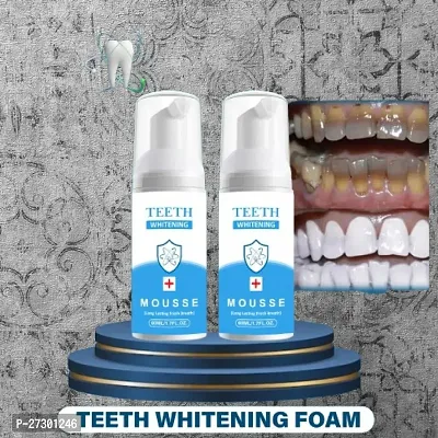 Teeth Whitening Foam To Removes Bad Breath Fights Germs 60ml Pack of 2