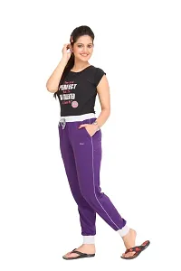 Colors  Blends - Women's Cotton Blend Track Pants-thumb2