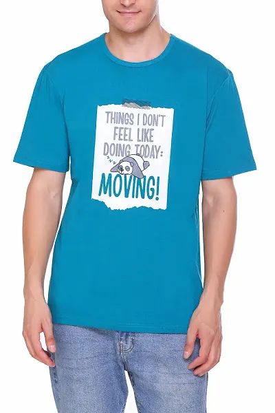 Colors & Blends - Men's Oversized T-Shirts (Teal - L)