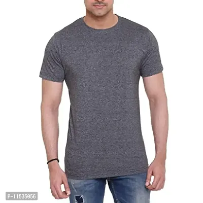 Colors  Blends Men's Cotton Round Neck Grindle T-Shirt-thumb0