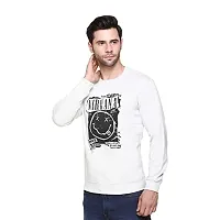 Colors & Blends - Men's Cotton Round Neck Printed Sweatshirt (Ecru. - M)-thumb3