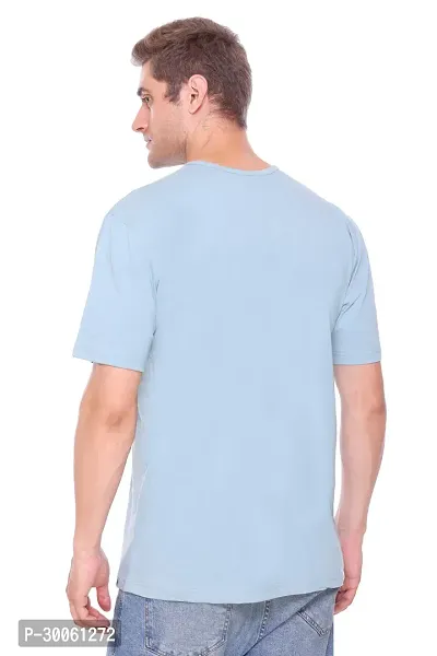 Stylish Cotton Blend Half Sleeves Tshirt for Men-thumb2