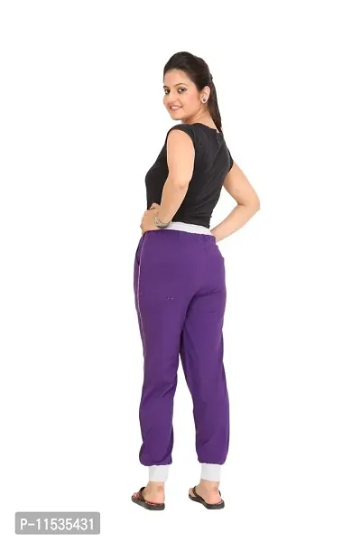 Colors  Blends - Women's Cotton Blend Track Pants-thumb5