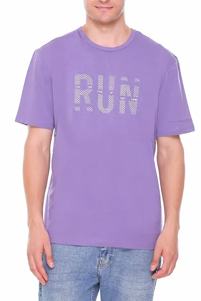 Colors & Blends - Men's Oversized T-Shirts (Lavender - M)