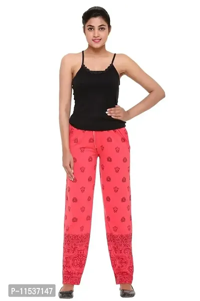 Colors & Blends - Cherry- Printed Track Pants for Women -Size XL