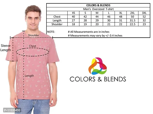 Colors  Blends - Men's Cotton Oversized T-Shirts-thumb3