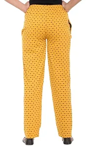 Colors & Blends - Mustard- Printed Track Pants for Women -Size S-thumb4
