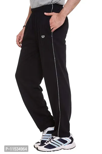 Colors  Blends Men's Regular Fit Cotton Blend Trackpants (LC-09-Black-S_Black_S)-thumb4