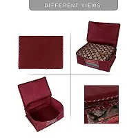 Maroon Saree Covers With Zip Saree Covers For Storage Saree Packing Covers For Wedding (Plain_Maroon) Pack Of 5-thumb4