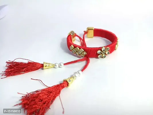 bhaiya bhabhi rakhi set, Pair rakhi combo of Premium rakhi-thumb2