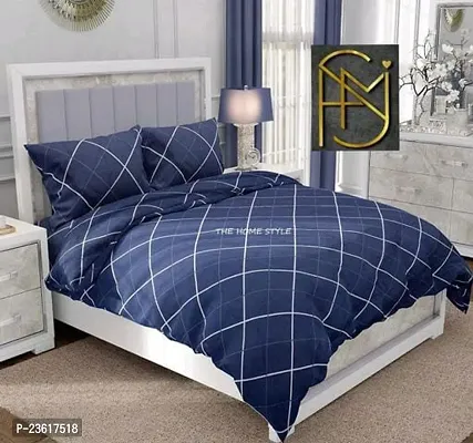 MEENA Double Elastic fitted bedsheet with 2 pillow cover