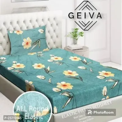 BMS @ Elastic fitted bedsheet with 1 pillow cover