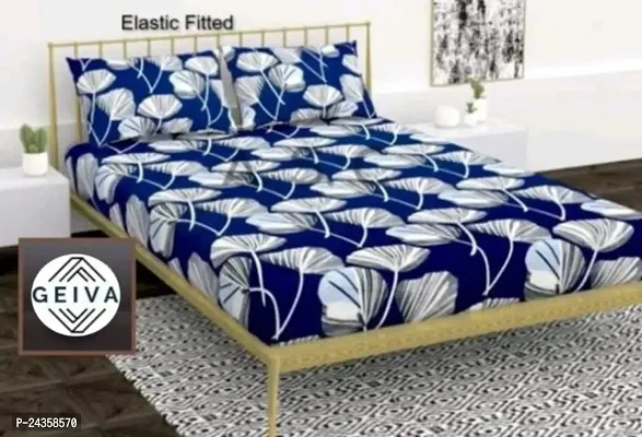 MNU Double Elastic fitted bedsheet with 2 pillow cover