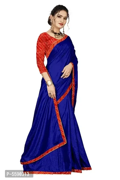 Beautiful Art Silk Saree with Blouse piece