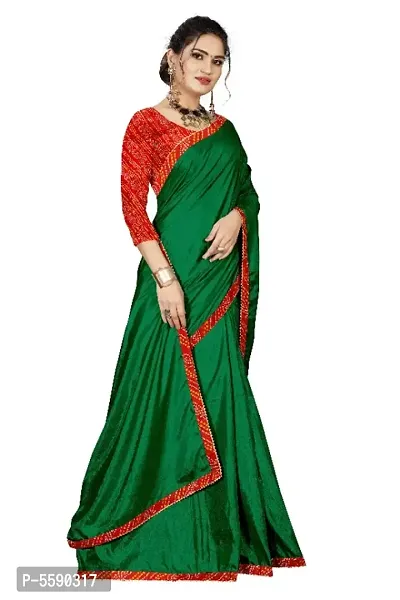 Beautiful Art Silk Saree with Blouse piece