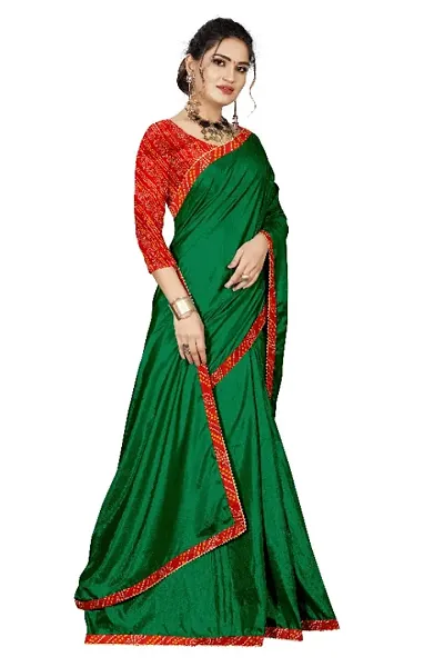 Beautiful Art Silk Saree with Blouse piece