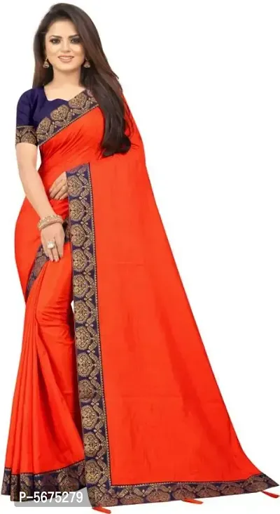 Beautiful Art Silk Jacquard Lace border Saree with Blouse piece