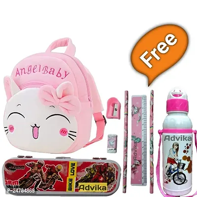 Kids Bag With free water bottlepencil set geometry set-thumb0