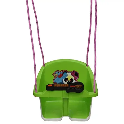 MADE IN INDIA BABY JHULA/ SWING WITH GUITAR MUSIC FOR 6 MONTH ABOVE KIDS. BEST QUALITY JHULA WITH HIGH QUALITY ROPE. GREEN