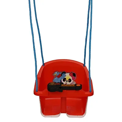 MADE IN INDIA BABY JHULA/ SWING WITH GUITAR MUSIC FOR 6 MONTH ABOVE KIDS. BEST QUALITY JHULA WITH HIGH QUALITY ROPE. RED