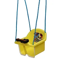 MADE IN INDIA BABY JHULA/ SWING WITH GUITAR MUSIC FOR 6 MONTH ABOVE KIDS. BEST QUALITY JHULA WITH HIGH QUALITY ROPE. YELLOW-thumb1
