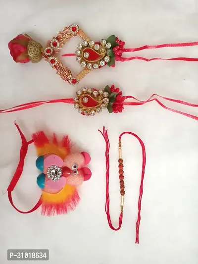 Brother and Sister Pair Rakhi Combo For Kids