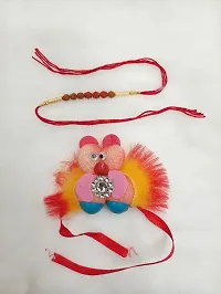 Brother and Sister Pair Rakhi Combo For Kids-thumb1