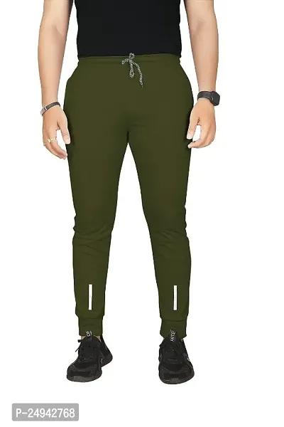 Men's Solid Lycra Full Elastic Jogger Track Pant