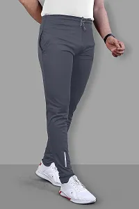 Men's Solid Lycra Full Elastic Jogger Track Pant-thumb1