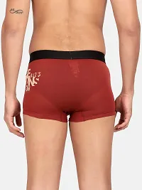 Pepe Jeans Men's Cotton Regular Printed Trunks (Pack of 1) (OPT07-01_Maroon 105 CM)-thumb3