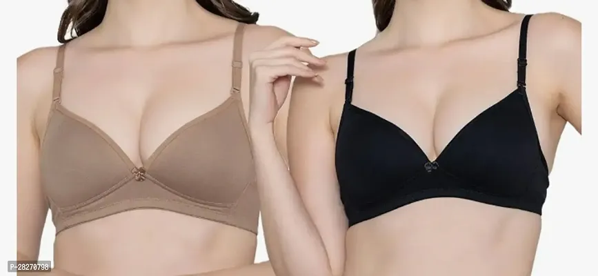 Fancy Cotton Mix Bras For Women Pack Of 2