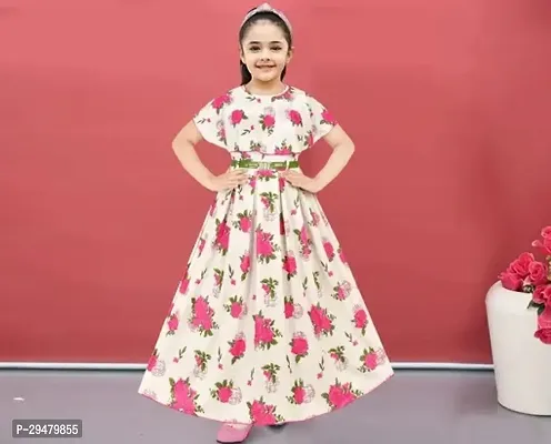 Stylish White Cotton Frocks For Girl